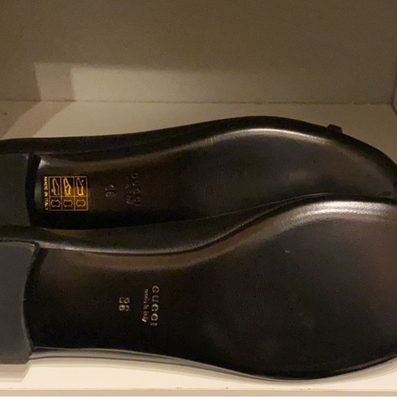 GUCCI BLACK FLATS - Picture 5 of 10